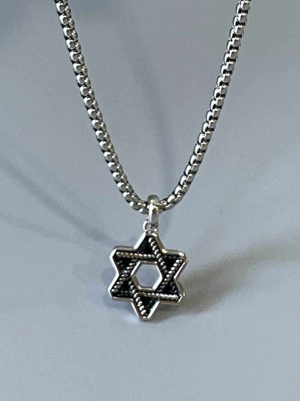 DAVID YURMAN MEN'S CABLE STAR OF DAVID AMULET IN STERLING SILVER